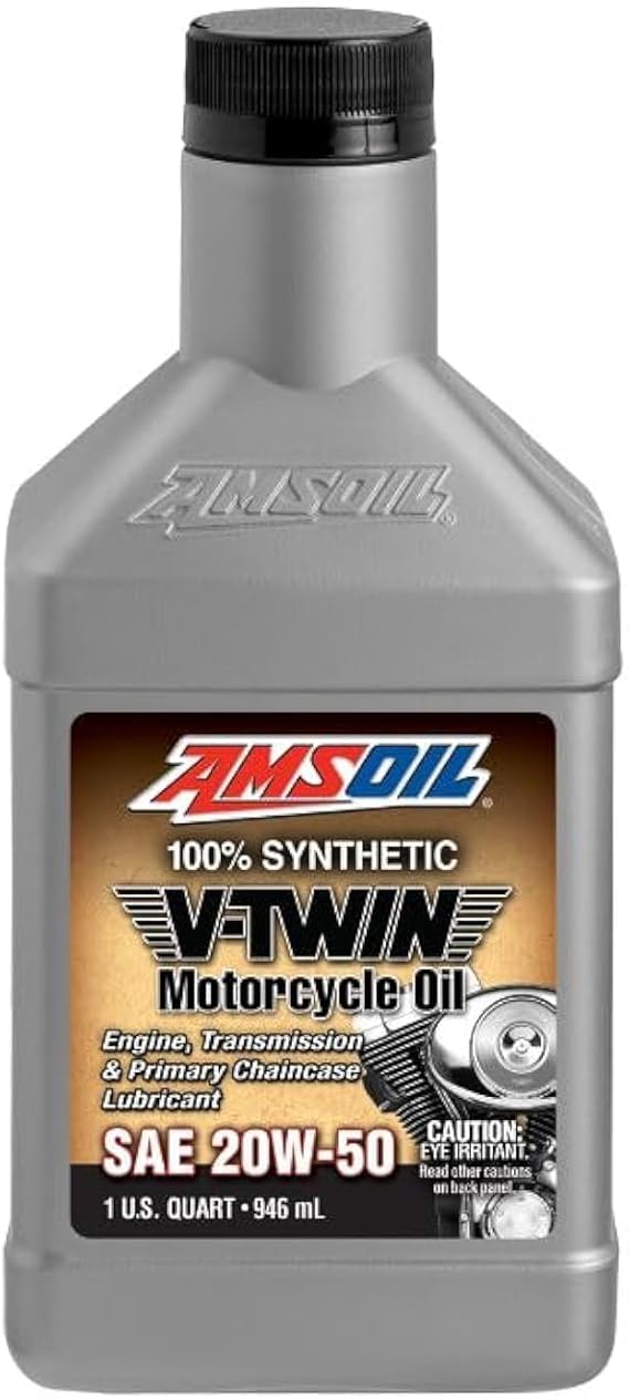 AMSOIL Full Synthetic Motorcycle Oil 20W-50 1 Quart