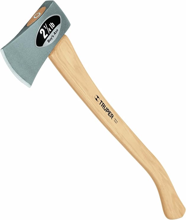 Truper 30518 2-1/4-Pound Boy's Axe, Hickory Handle, 28-Inch