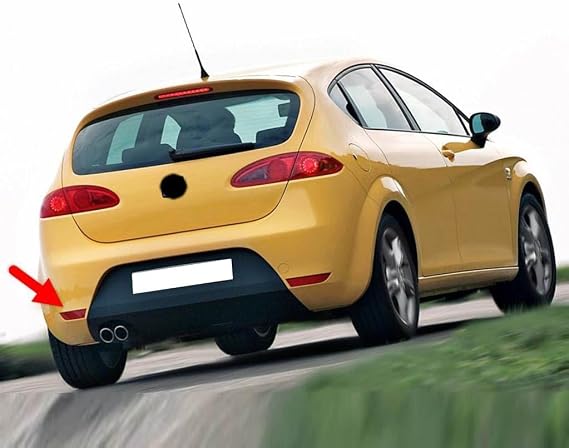 Vass41 Rear Bumper Left Lower Corner Reflector 1P0945105E Compatible with Seat Leon 2 FR 2006-2009