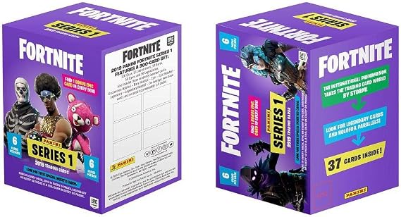 Panini Fortnite 97672 Trading Cards Box 6 Boosters and Epic Card Colourful