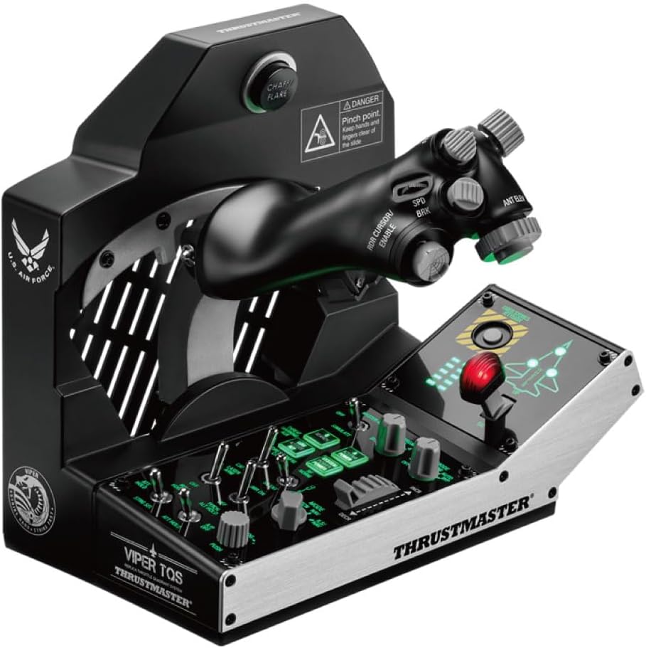 Thrustmaster Thrustmaster Viper TQS Mission Pack Flight simulator Metal throttle Quadrant system Control panel included High precision magnetic sensor PC compatible Parallel import