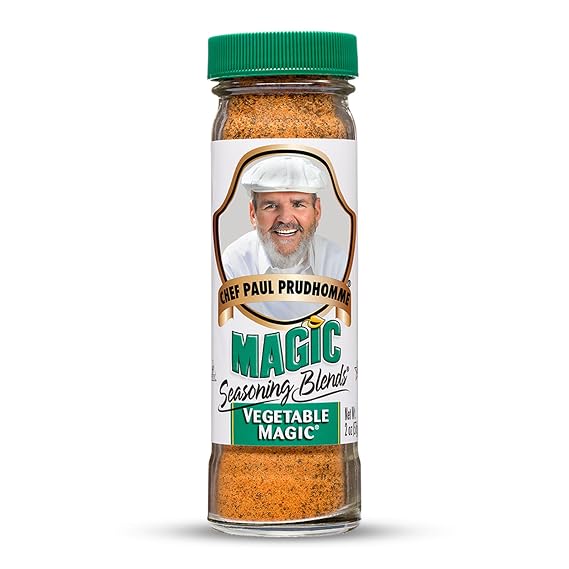 Chef Paul Magic Seasonings Blends Vegetable Magic Seasoning | No MSG & Preservatives | Kosher, Halal Certified | Perfect for Vegetable, Eggs & More | All-Purpose Vegetable Seasoning | 2 oz (Pack of 1)