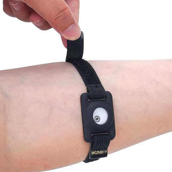 Adjustable Armband for Lingo Continuous Glucose Monitor, CGM Continuous Glucose Monitor System Transmitter Sensor Cover - No More Patches (Black)