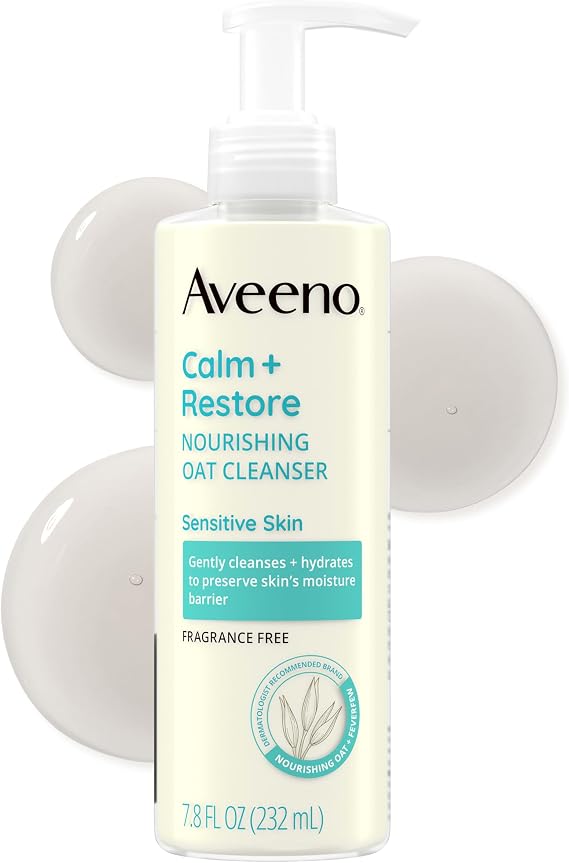 Visit the Aveeno Store Aveeno Calm and Restore Nourishing Oat Cleanser - 7.8 fl oz