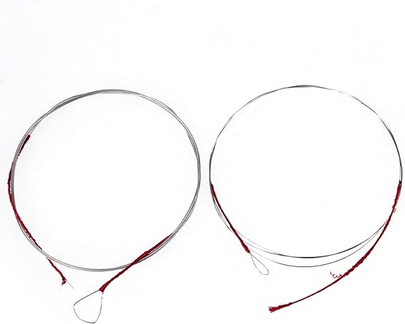 Silver 1 Set Inner & Outer Strings Metal Erhu chinese violin strings erhu inner strings erhu outer string, 39.37 Inch Chinese Musical Instrument Accessory for 2-stringed Erhu Strings