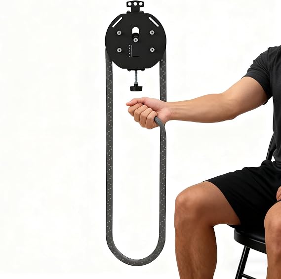 Portable Cable Pulley System for Home Gym Strength Training and Fitness Exercises