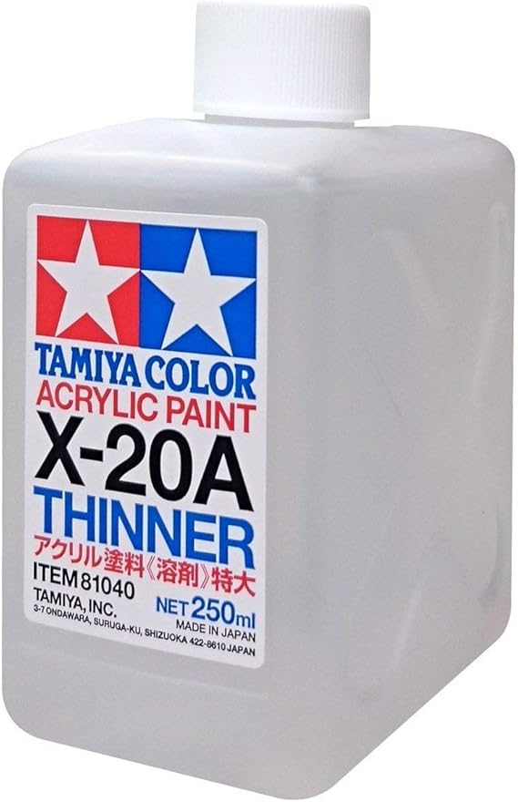 Tamiya 81040 X-20Ael Acrylic Solvent 250Ml - 250ml / 8.45 Fl.Oz