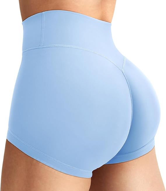 YEOREO LuxFlow Women's Biker Shorts 2.5" No Front Seam Workout Shorts