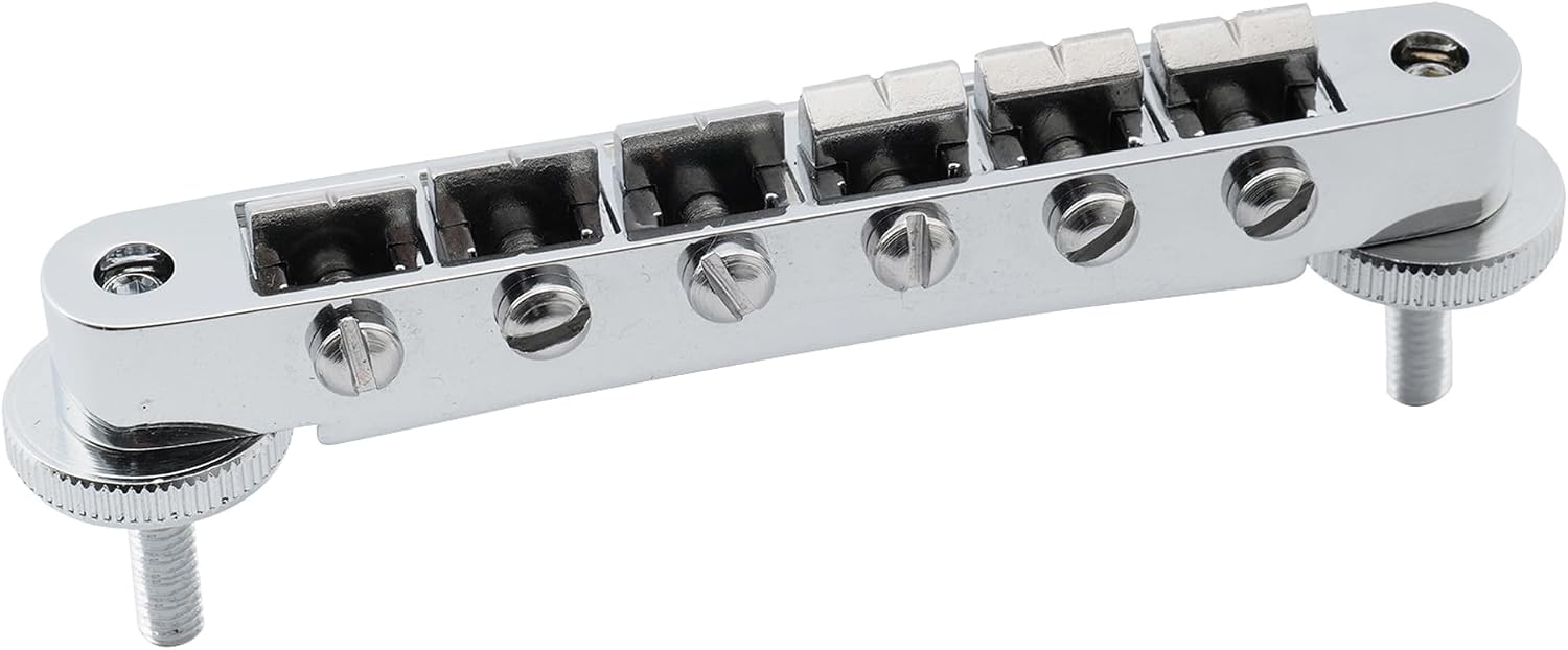 Musiclily Pro 52mm ABR-1 Tune-o-matic Bridge for Epiphone Les Paul SG Style Electric Guitar, Chrome