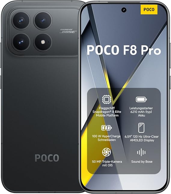 XIAOMI Poco F8 Pro Smartphone 12+256GB 6210mAh 50MP Black