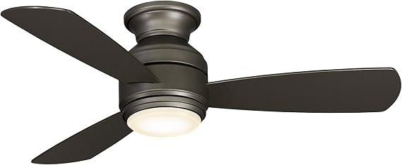Fanimation Level 44 In Ceiling Fan, Matte Greige, with LED Light