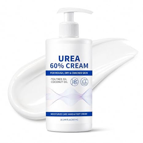 Urea Cream 60% 300 g 60% Urea Cream Callus Remover Cream U rea Foot Cream for Calluses and Very Dry Feet Foot Cream for Elbows Knees Heels & Hands Body Lotion Women/Men