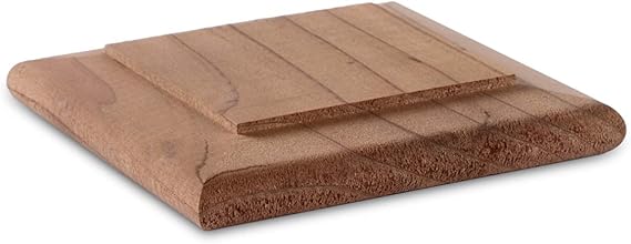 Woodway Flat Bottom Post Cap, fits 3.5" Post, in Premium Redwood, Pack of 24