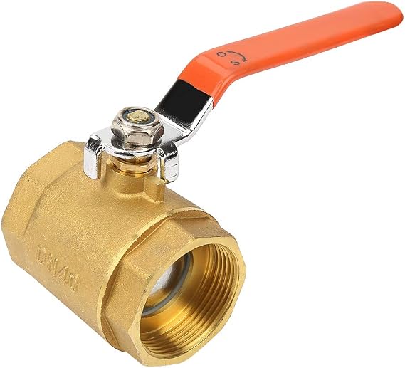 Brass Ball Valve DN40 Brass Pipe Ball Valve 1.6MPa for Water, Oil, Gas Brass Plumbing Fitting