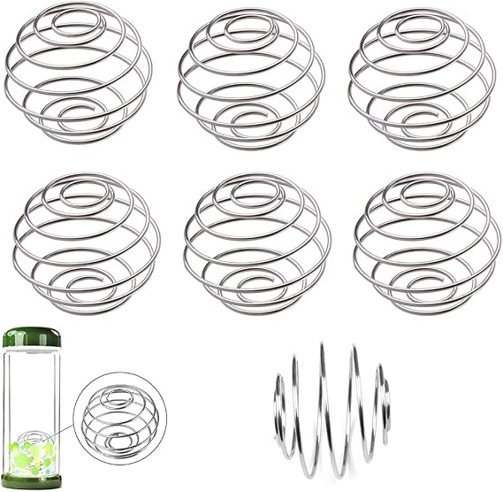 Pack of 6 Shaker Ball Shaker with Ball Stainless Steel Protein Shaker Shaker Ball Stainless Steel Sports Fitness Protein Shaker Stainless Steel Shaker