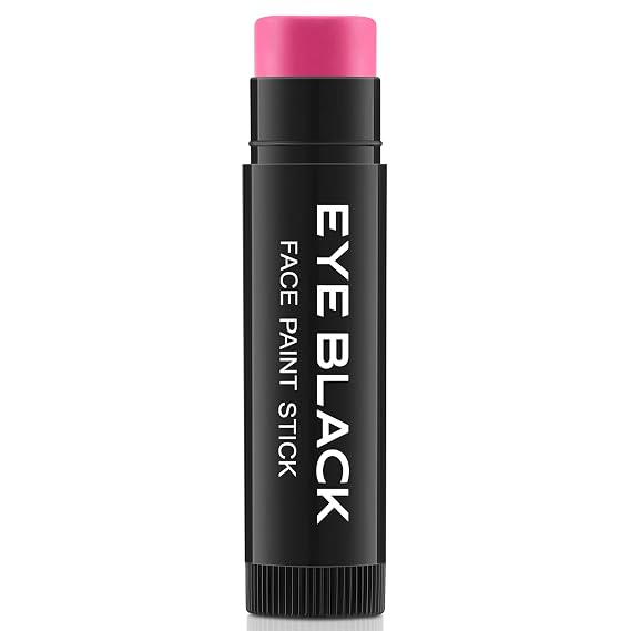 CCbeauty Hot Pink Eye Black Stick for Multi Sports, Anti-Glare EyeBlack For Baseball Football Softball Lacrosse, Water-Proof Eye Black Grease Paint For Athletes & fans, Pink Accessories