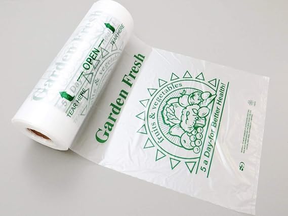 Clear Produce Rolls (HDPE) - 12"X20" - 2400 Bags/4 Rolls - 11 microns