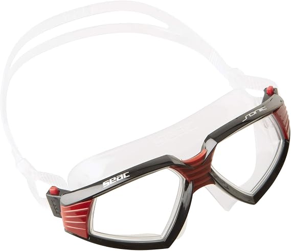 SEAC Sonic Clear Silicone Swim Goggles with 100% UV protection