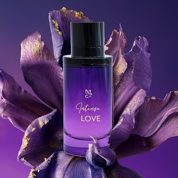 ahsan Intense Love Eau de Parfum, Unisex Fragrance, 100ml, Long Lasting, Purple