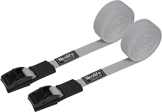 Surfboard Tie Down Straps, Surf Straps for Roof Rack with Buckles | Fits Surfboard, Paddleboard, Kayak, and Canoe, 15 ft, 2 Pack