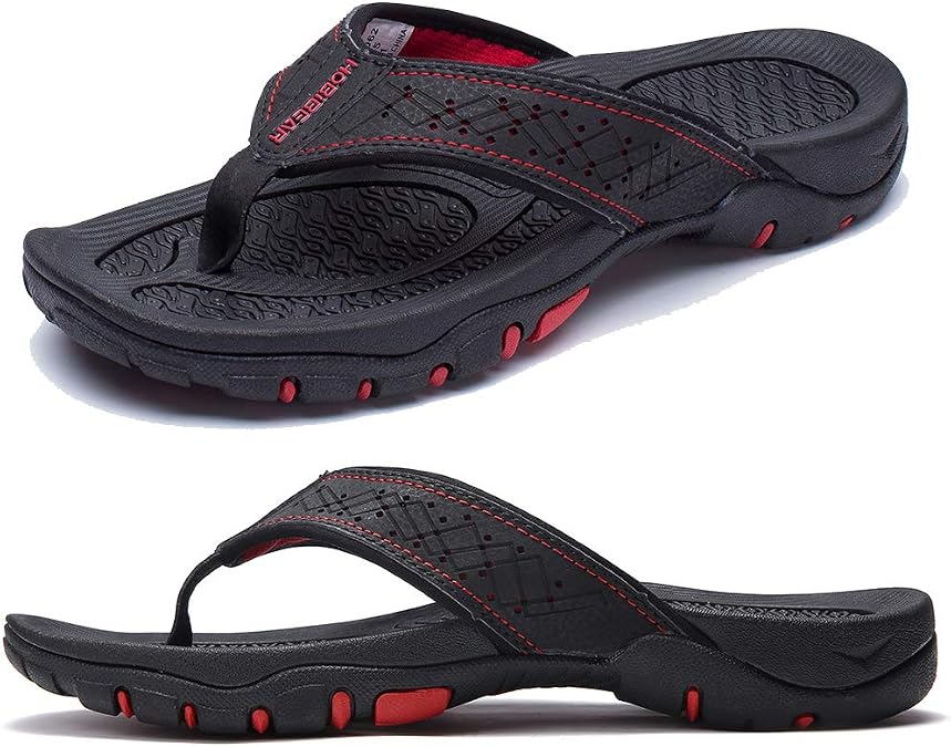 KIIU Mens Thong Sandals Indoor and Outdoor Beach Flip Flop