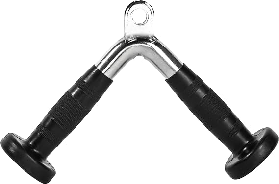 Bells of Steel Tricep Pressdown LAT Pull Down Attachment - LAT Pulldown Attachments and Cable Attachments for Gym Machines with Carabiners - 25mm Diameter Cable Machine Attachment