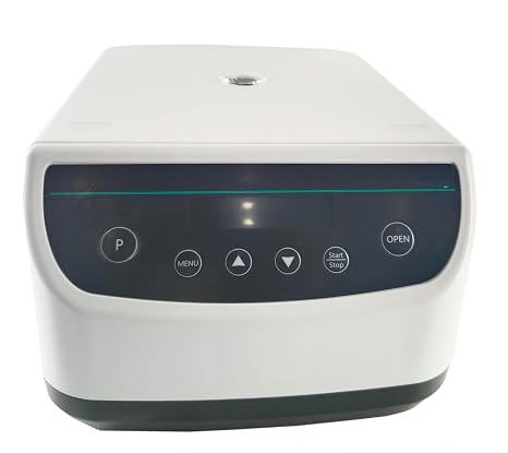 Low Speed Centrifuge Machine Lab Low Speed Centrifuge with Max RCF 2164xg Max Speed 500-4000rpm Increment 100rpm Max Capacity 2/5/10ml*24(Blood Tube) Anticlockwise Turns