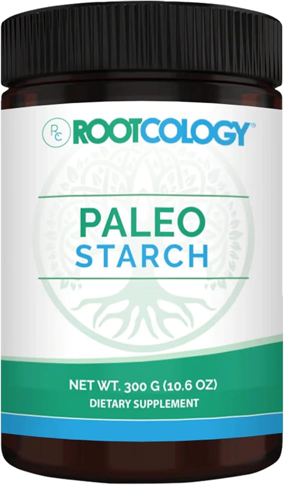 Rootcology by Dr. Izabella Wentz | Paleo Starch | Organic Green Banana Flour and Organic Potato Starch Powder | Resistant Starch Supporting Cardiovascular Health and Appetite | 300g / 30 Servings