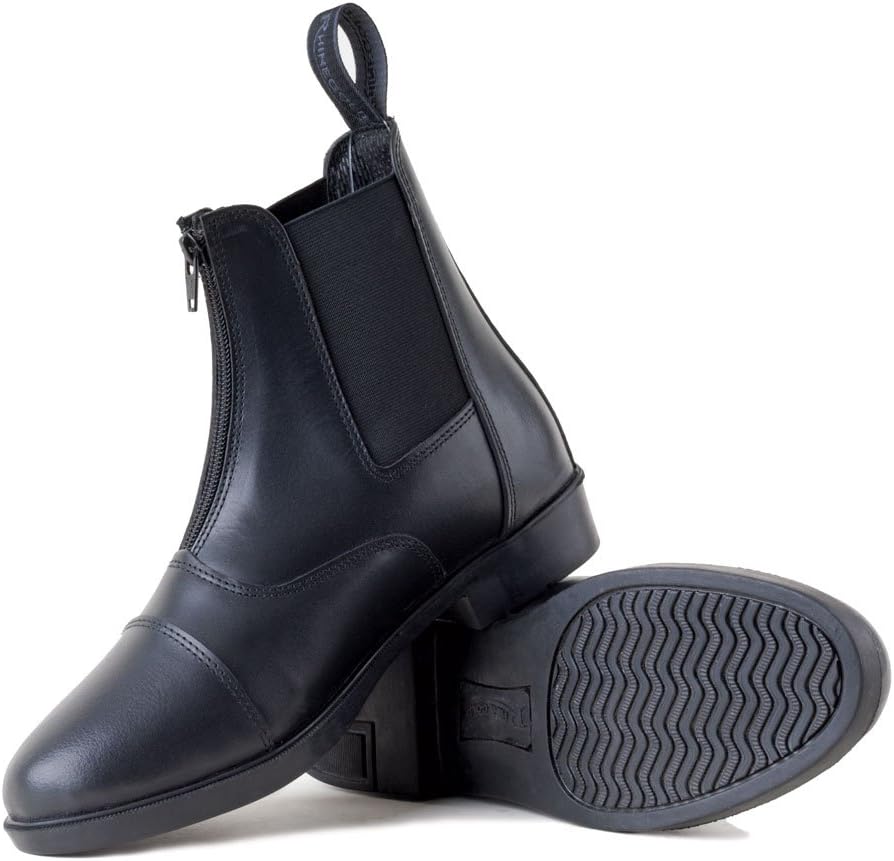 Rhinegold Boston Zip Front Leather Paddock Boot