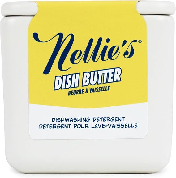 Nellie's Dish Butter | Solid Dish Soap | Lemongrass Scent | Made in Canada