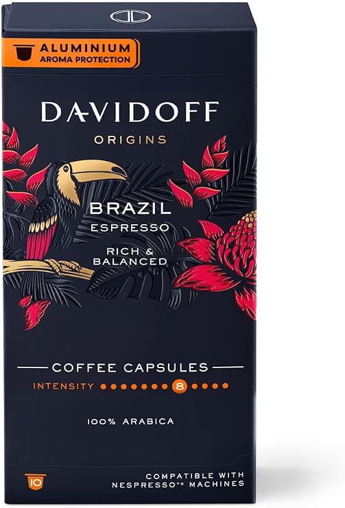 Davidoff Espresso Brazil 10Lu Kapsül Kahve – Nespresso Uyumludur