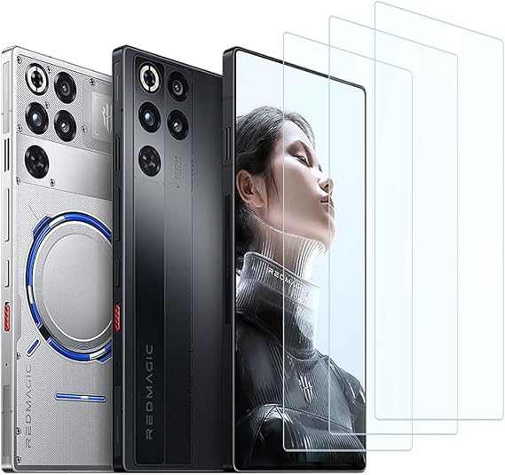 for RedMagic 11 Pro Screen Protector | for RedMagic 11 Pro Plus Screen Protector 6.85", [3 Pack] HD Tempered Glass Film [9H Hardness] [Anti-Scratch] [Bubble Free] [Case Friendly]
