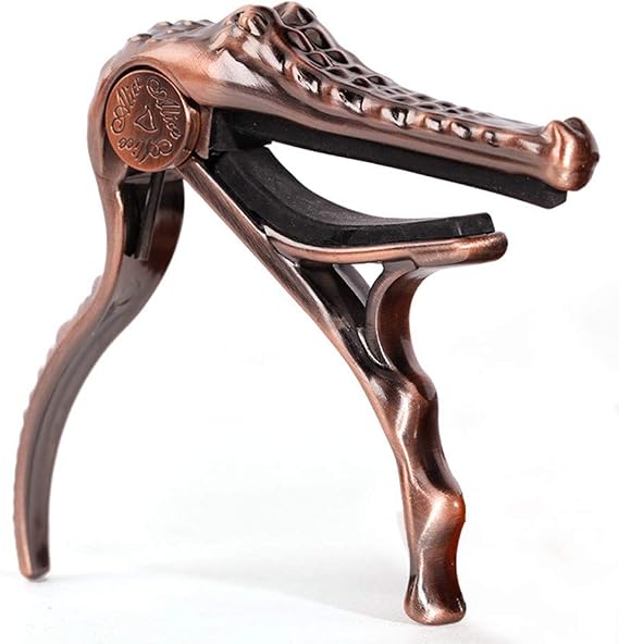 Alice A007G/PB Aligater Capo For Acoustic Guitar Aluminum Alloy Guitar Capo Bronze