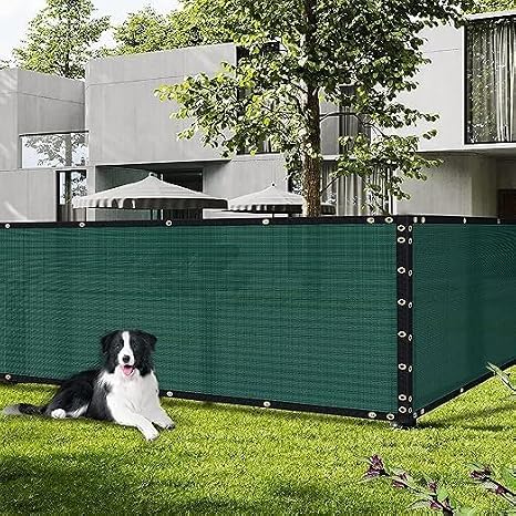 Privacy Fence Screen 5Ft X 13Ft Heavy Duty Outdoor Fencing Panels Windscreen Mesh Fabric Shade Net, 90% Visibility Blocking, Cable Zip Ties Included