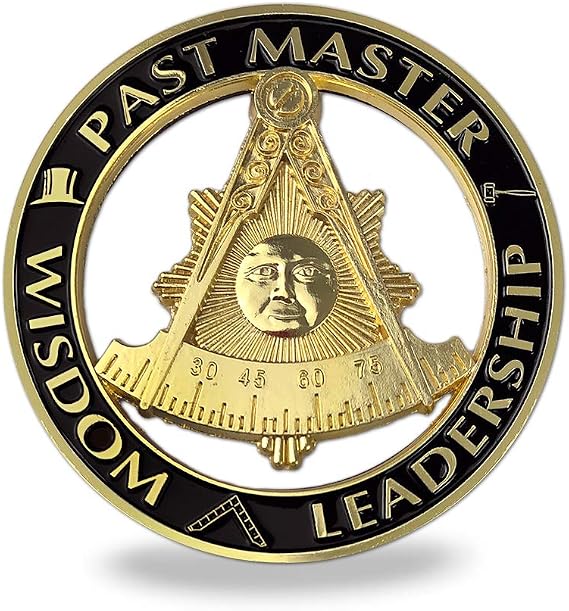 Past Master Masonic Car Emblem Auto Decal Freemason with Square Sticker