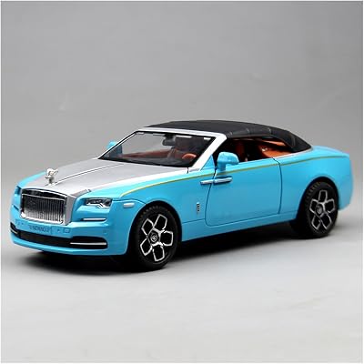 Metal Diecast Model Car 1:24 for Rolls Royce Dawn Luxury Alloy Miniature Model Car Enthusiasts Dream GiftBlue