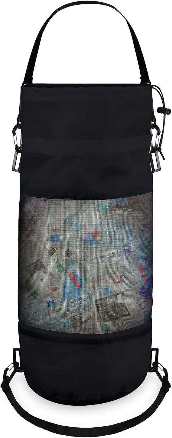 Gersoniel Boat Trash Bag Garbage Can Collapsible Mesh Trash Container