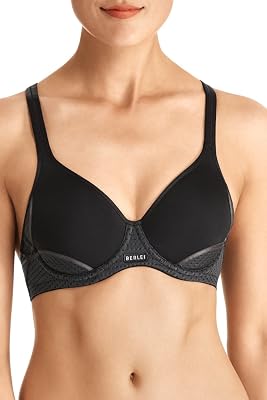 Berlei Womens Sf2 Medium Impact Contour, Black, 34A