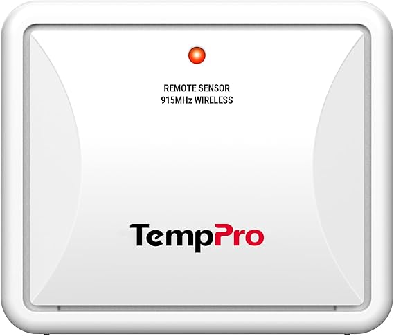 TempPro TX-2B 915MHz Additional Humidity Sensor Fitting Outdoor Waterproof Transmitter for Indoor Outdoor Thermometer Wireless Outside Thermometer and Temperature Monitor (Previously ThermoPro)