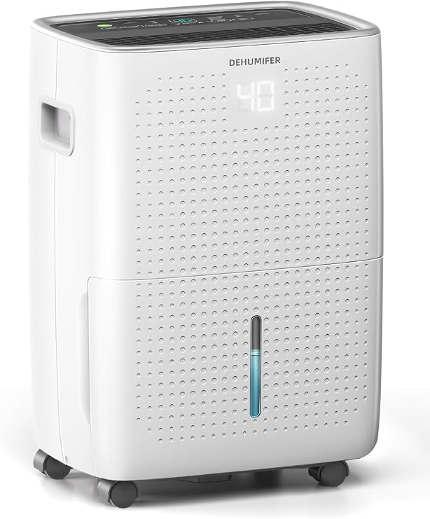 30L/Day Dehumidifiers for Home, Dehumidifier with Digital Control Panel, Laundry Clothes Drying, 4L Water Tank & Drainage Hose for Damp & Condensation, 24H Timer Ideal for Bedroom/Bathroom/Large Room
