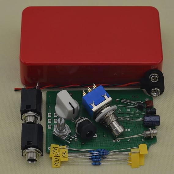 TTONE DIY Boost Guitar Effects Pedals with 1590B Red Case