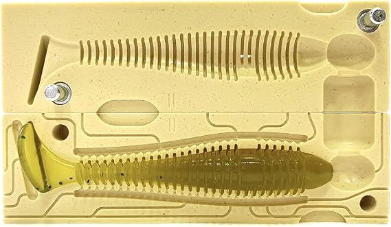 Smedioks Premium Soft Plastic Mold Lure Making Injection Mold Fishing Lure Swing Impact Fat 3.8"