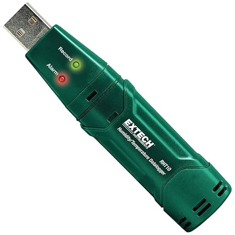 Extech RHT10 Humidity and Temperature USB Datalogger, 16000 Point
