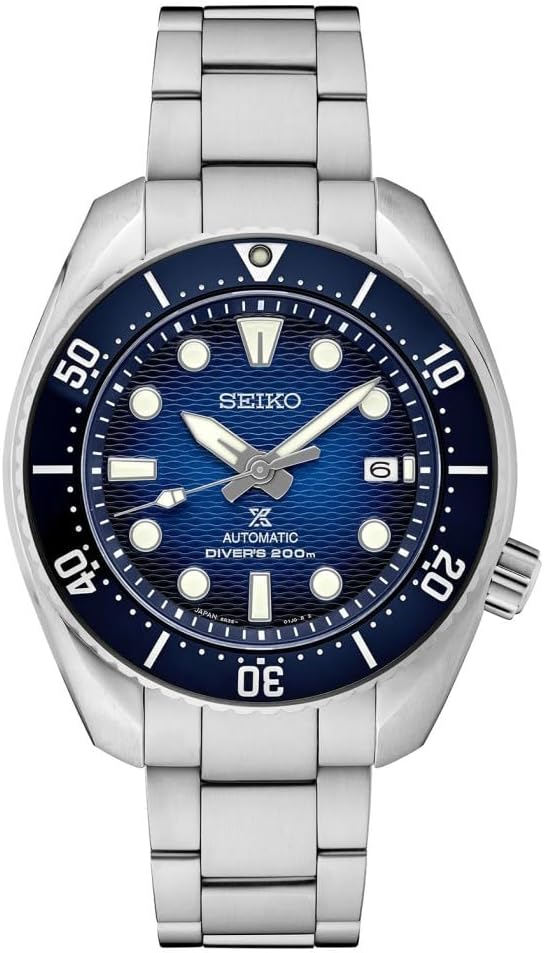 Seiko prospex Mavi kadran dalgıç saati erkekler için SPB321J, Gümüş/Mavi, bileklik