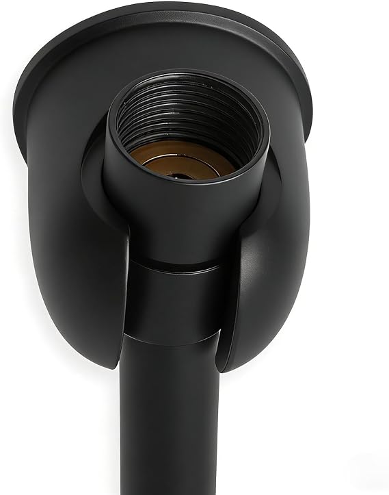 Hand held Shower Wand Holder - All Metal- 2 Ways Installation - Bathroom Wall mounted for Permanent Fixture, Minimal Shower bracket Holder - Matte Black