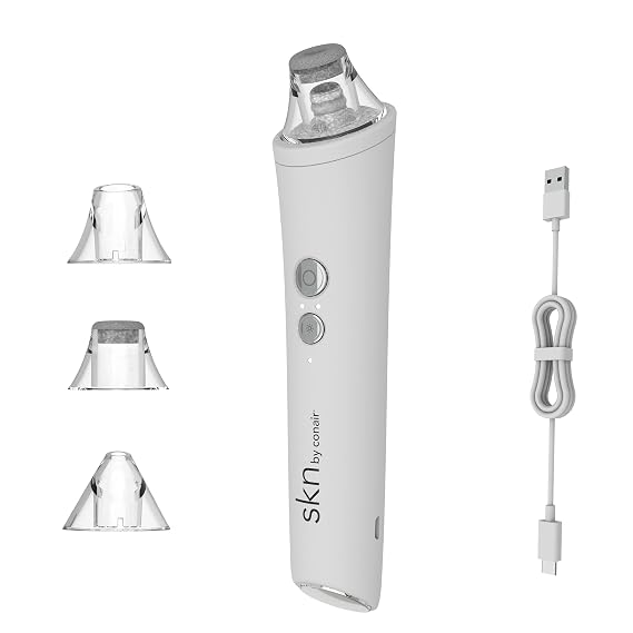 skn by conair Microdermabrasion Facial Tool, Pore Vacuum, Remove Dead Skin Cells and Dirt from Clogged Pores
