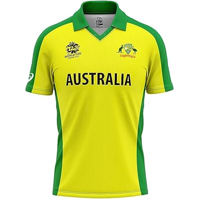 Australia ICC ODI T20 World Cup 1992 to 2023 Cricket Fan Jersey - 100% Dryfit Polyester