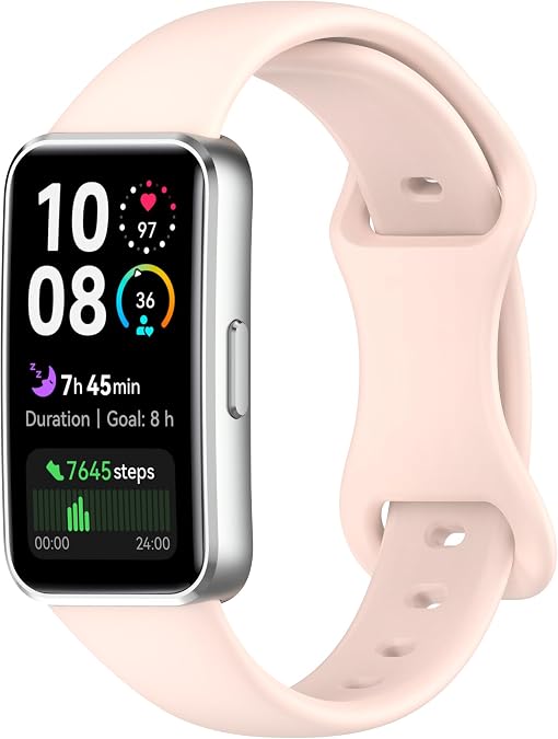 XIHAMA Strap Compatible with Huawei Band 10/9/8,Soft Silicone Replacement Bands Bracelet Breathable Comfortable Sport Strap for Men and Women Watchband