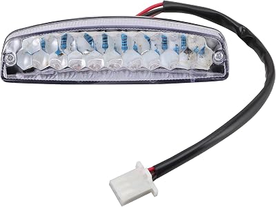 WOOSTAR 12V 3 Wire Rear Brake LED Tail Light Replacement for 50cc 70cc 90cc 110cc 125cc 150cc Taotao Roketa Baja Dune Buggy Sunl Jonway JCL Coolster Kazuma Chinese 4 Wheeler ATV Quad