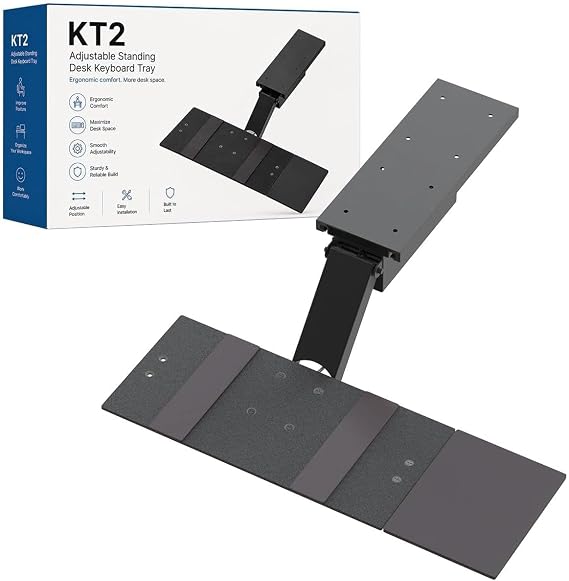 Uncaged Ergonomics Under Desk Keyboard Tray Slide Out & Keyboard Holder